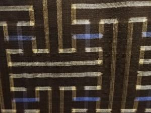 アンティーク　秋名バラ織出し本場泥大島紬着物